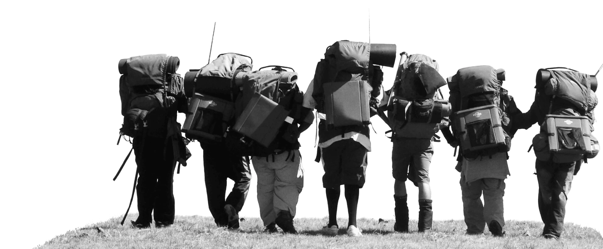 Students on a hike